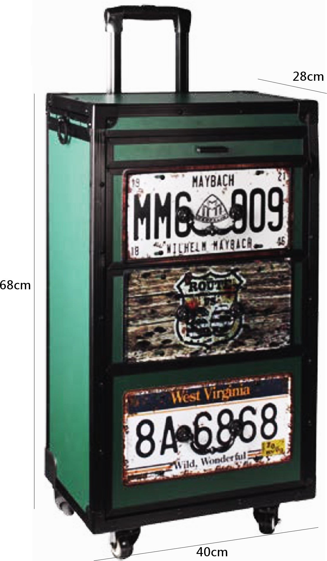 Carrito maletín con ruedas Barbero