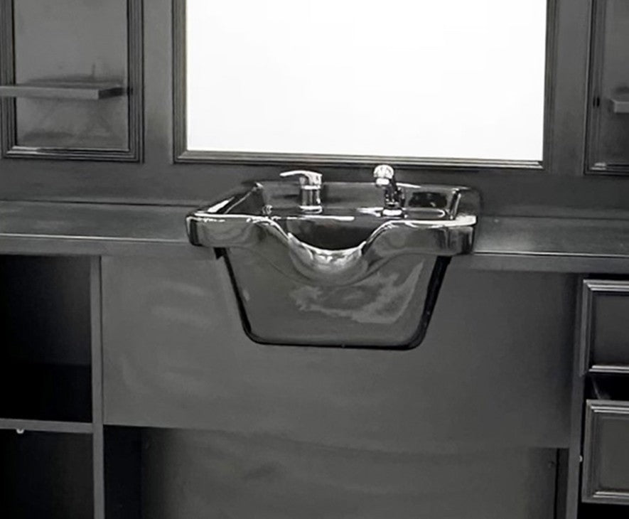 Lava cabezas barbero con espejo Bansa