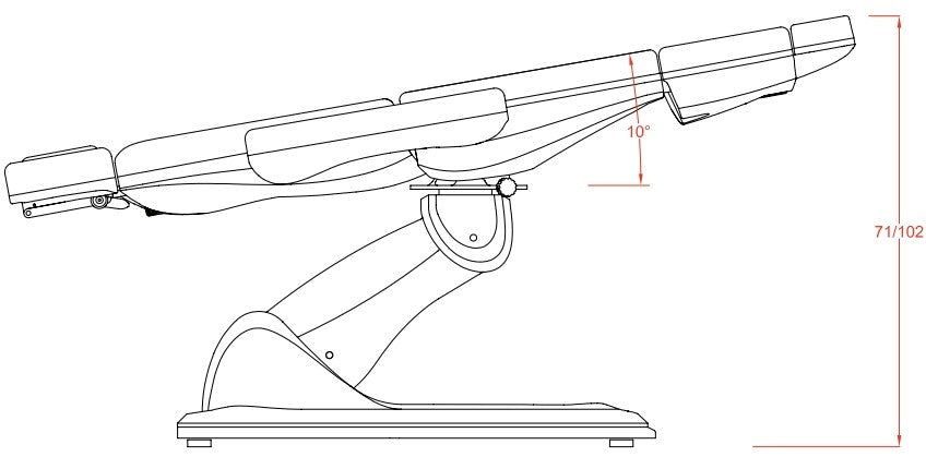 Sillón podología Tarse 3 motores