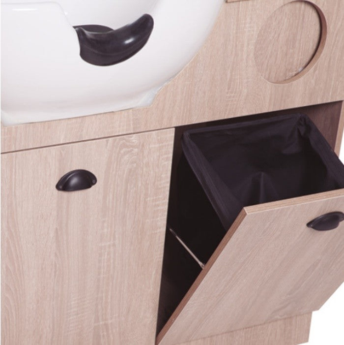 Tocador barbería con lava cabezas Triton Fresno