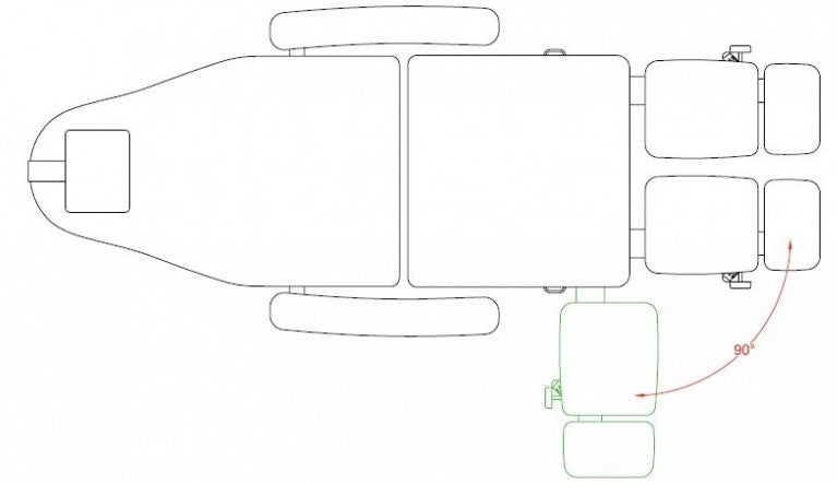 Sillón podología Cubo 3 motores.