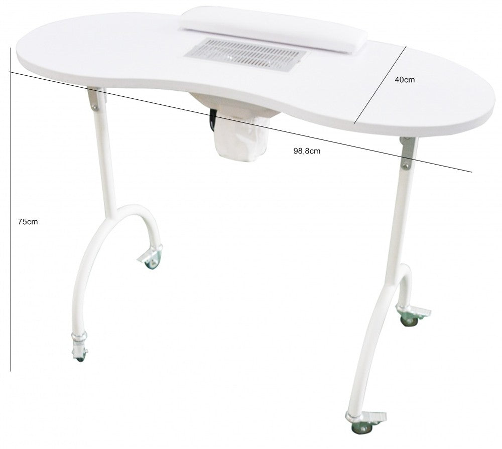 Mesa de manicura Palmar Plegable aspirador