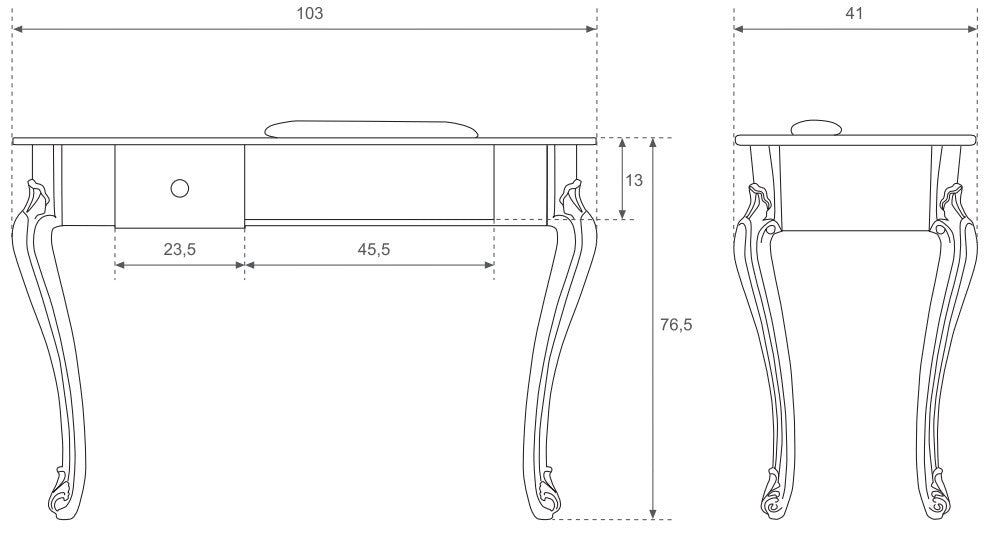 Mesa de Manicura Princesa