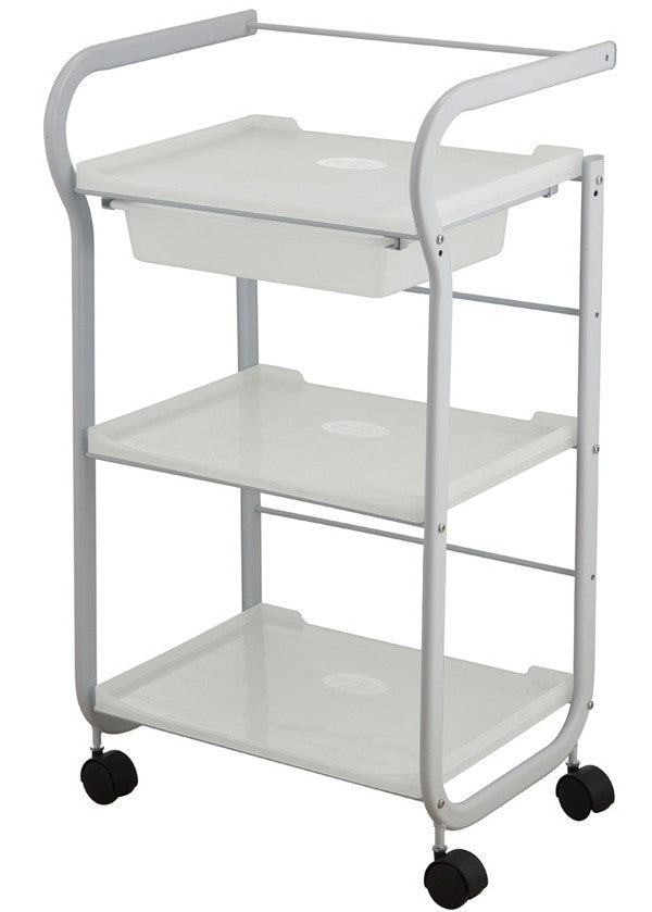 Carrito estética 3 estantes y cajon Part