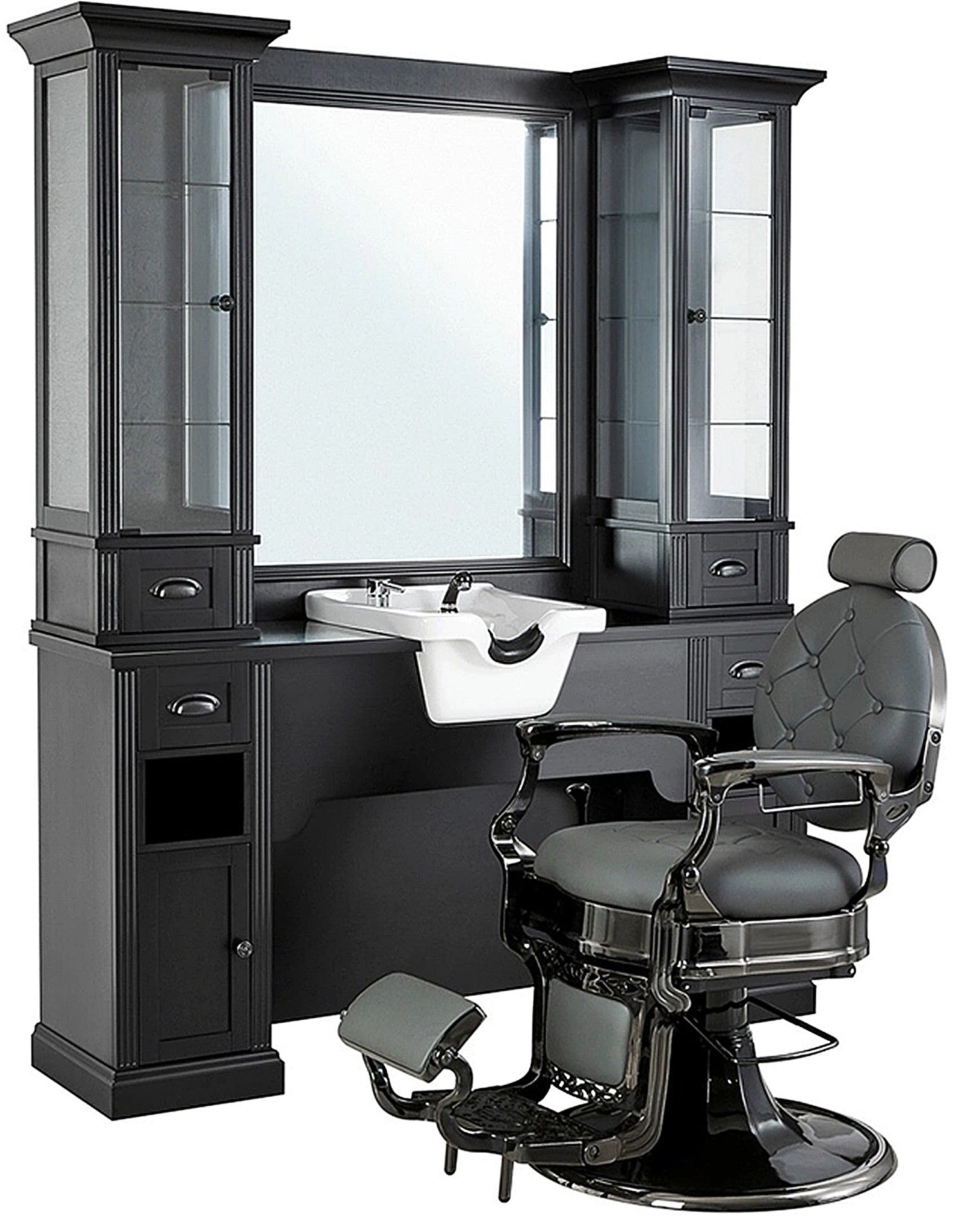 Tocador espejo barbero William