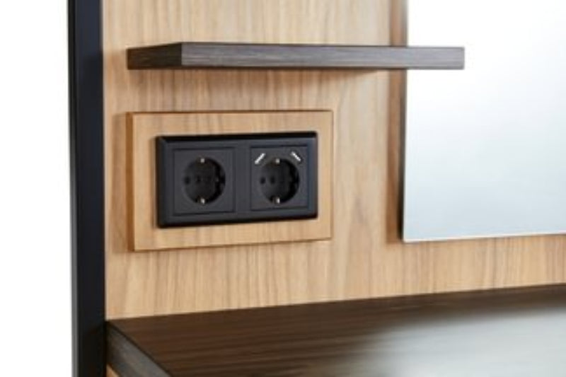 Tocador espejo retro barbería Logan