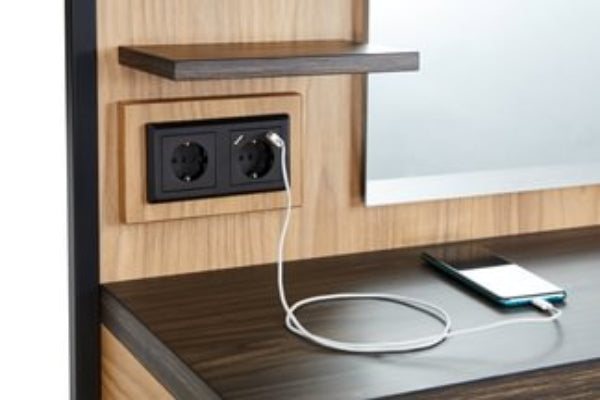 Tocador espejo retro barbería Logan