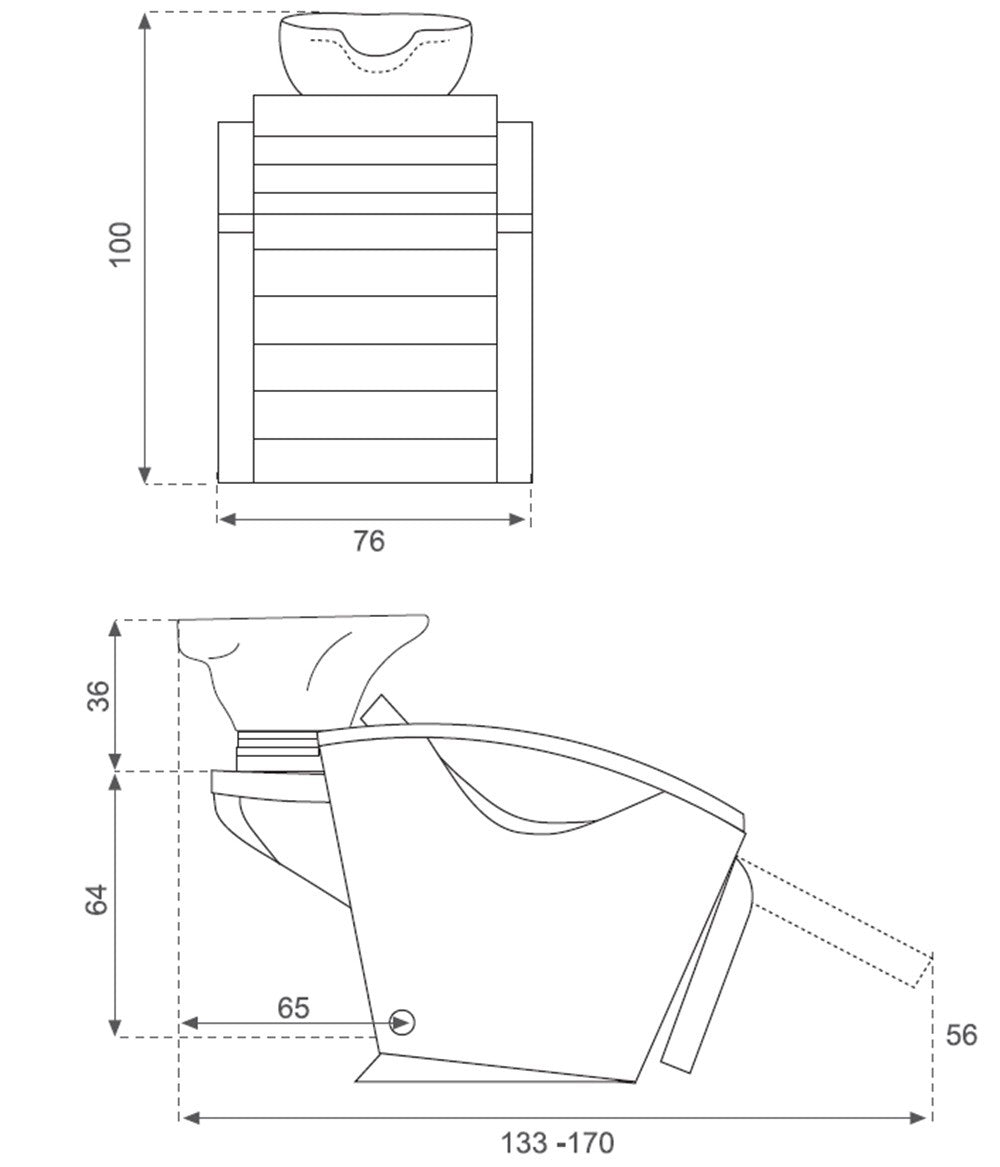 Lavacabezas con masaje Ulises
