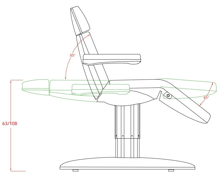 Weelko camilla estética eléctrica Vome.