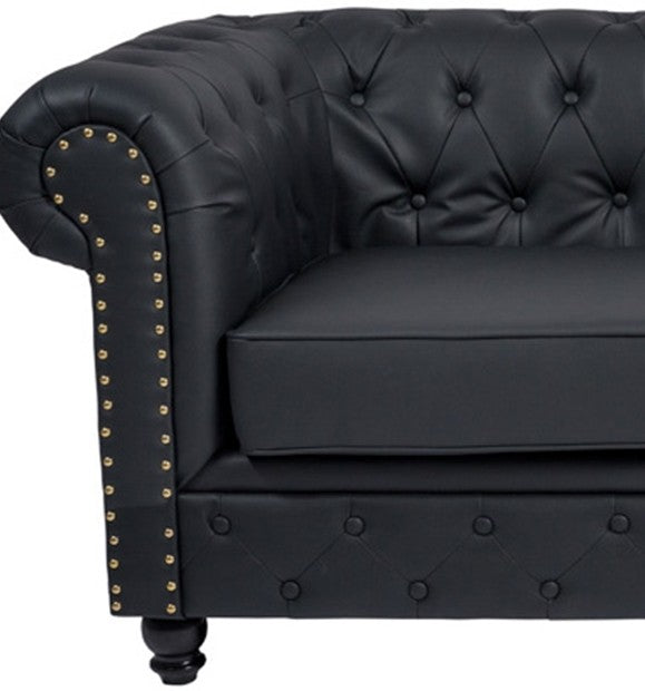Sillón Chesterfield Negro