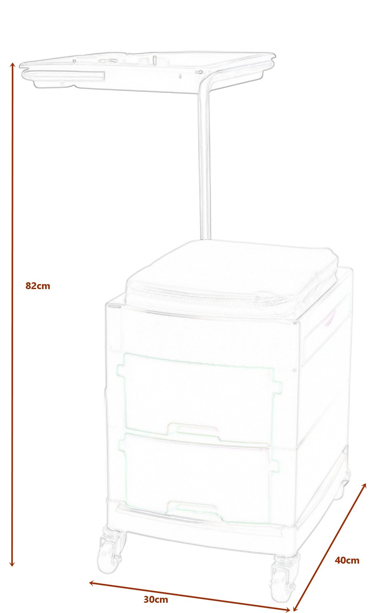 Carrito de manicuras Baly