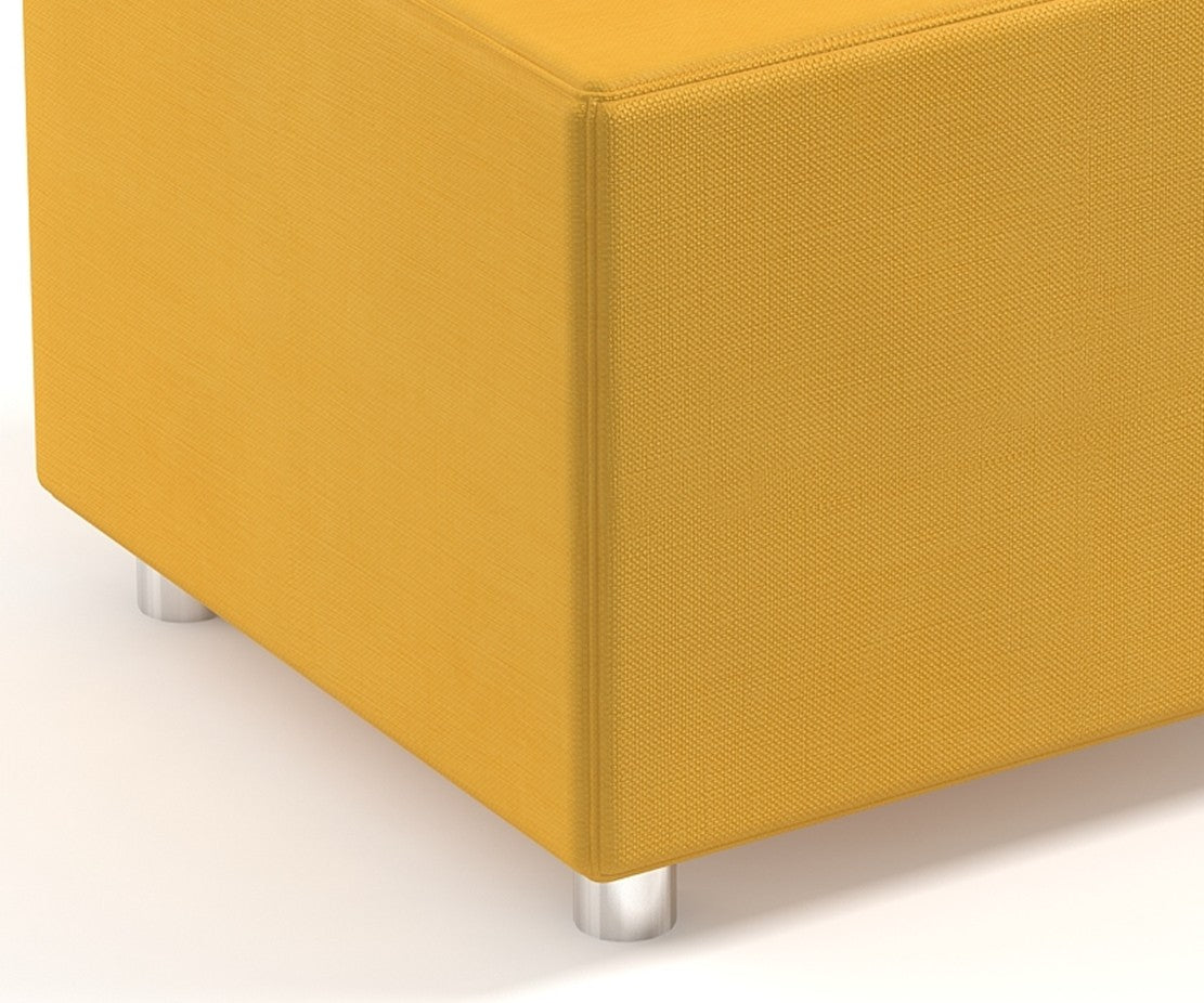 Sillón puff Cube Ocre