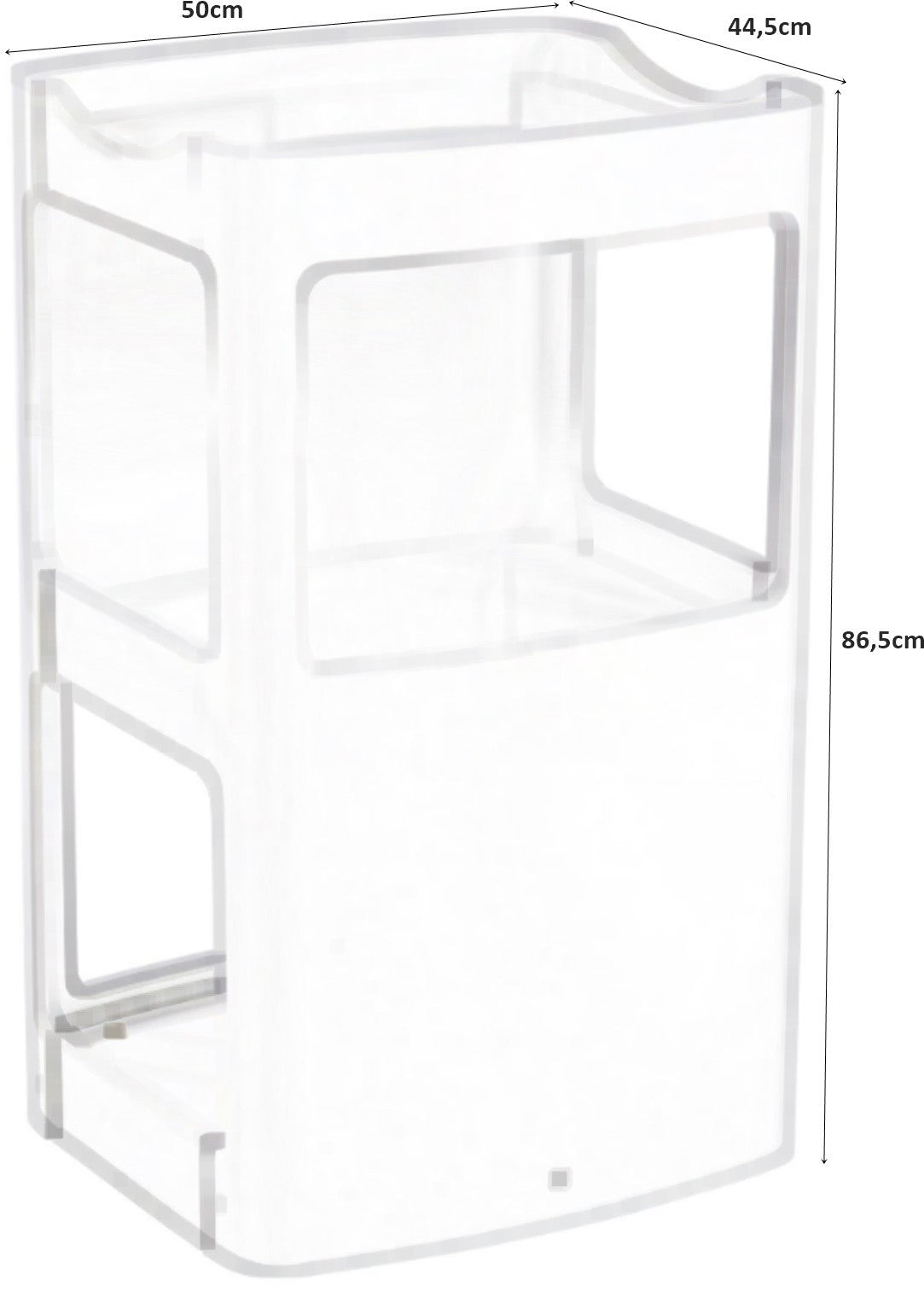 Carrito de madera Drako Natural