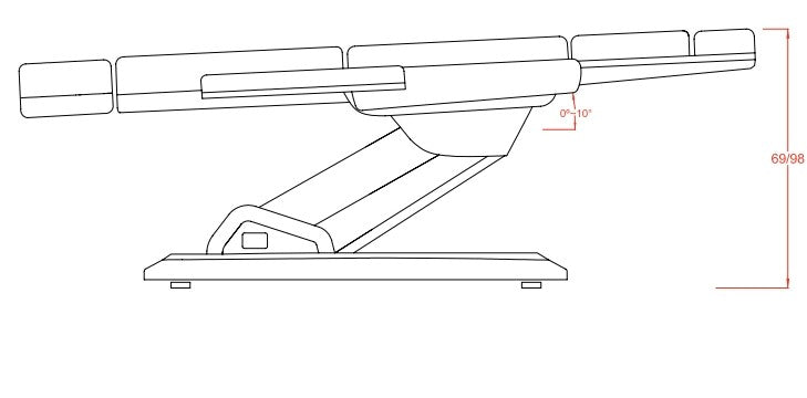 Camilla para Estética eléctrica Maxi 4 Motores