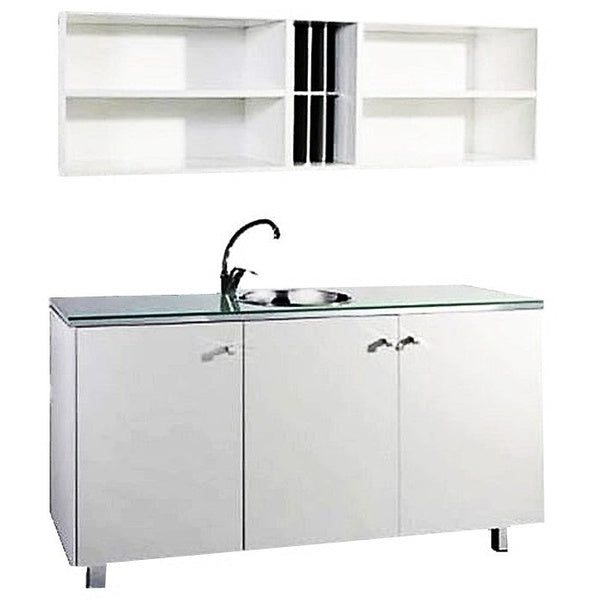 Mueble laboratorio con lavabo 150cm