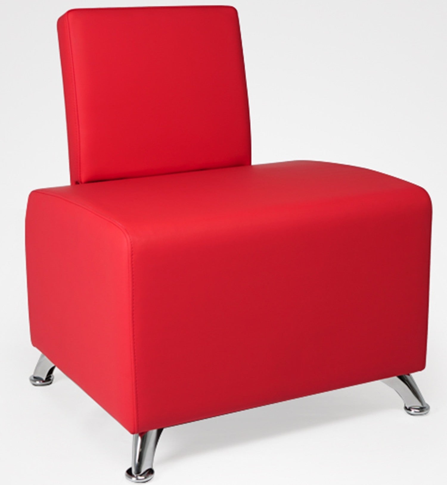 Sillón espera Cubic rojo