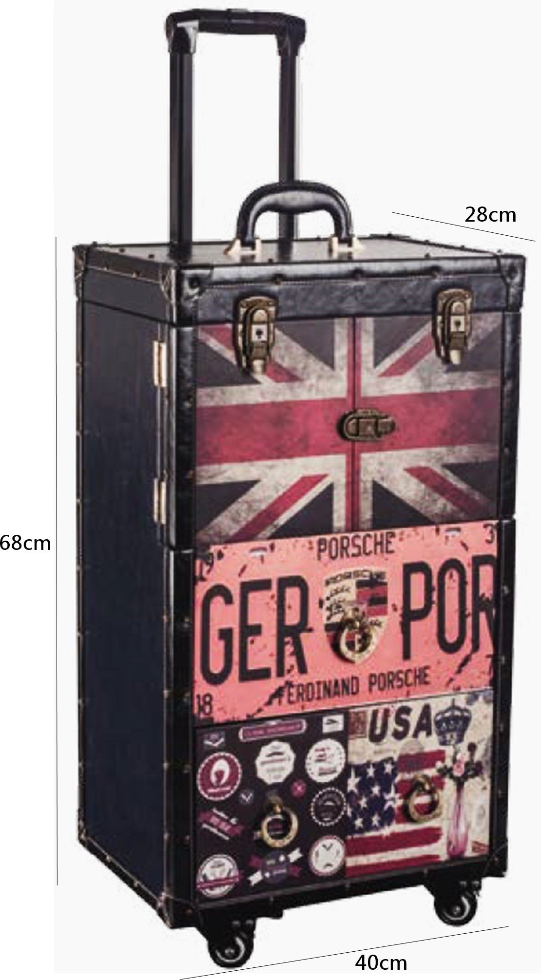 Carrito maletín con ruedas Barbero