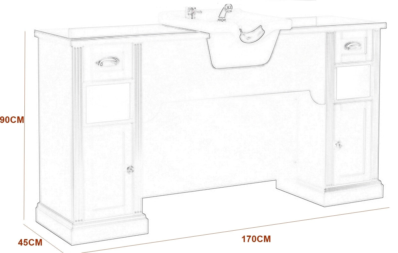 Aparador barbero William