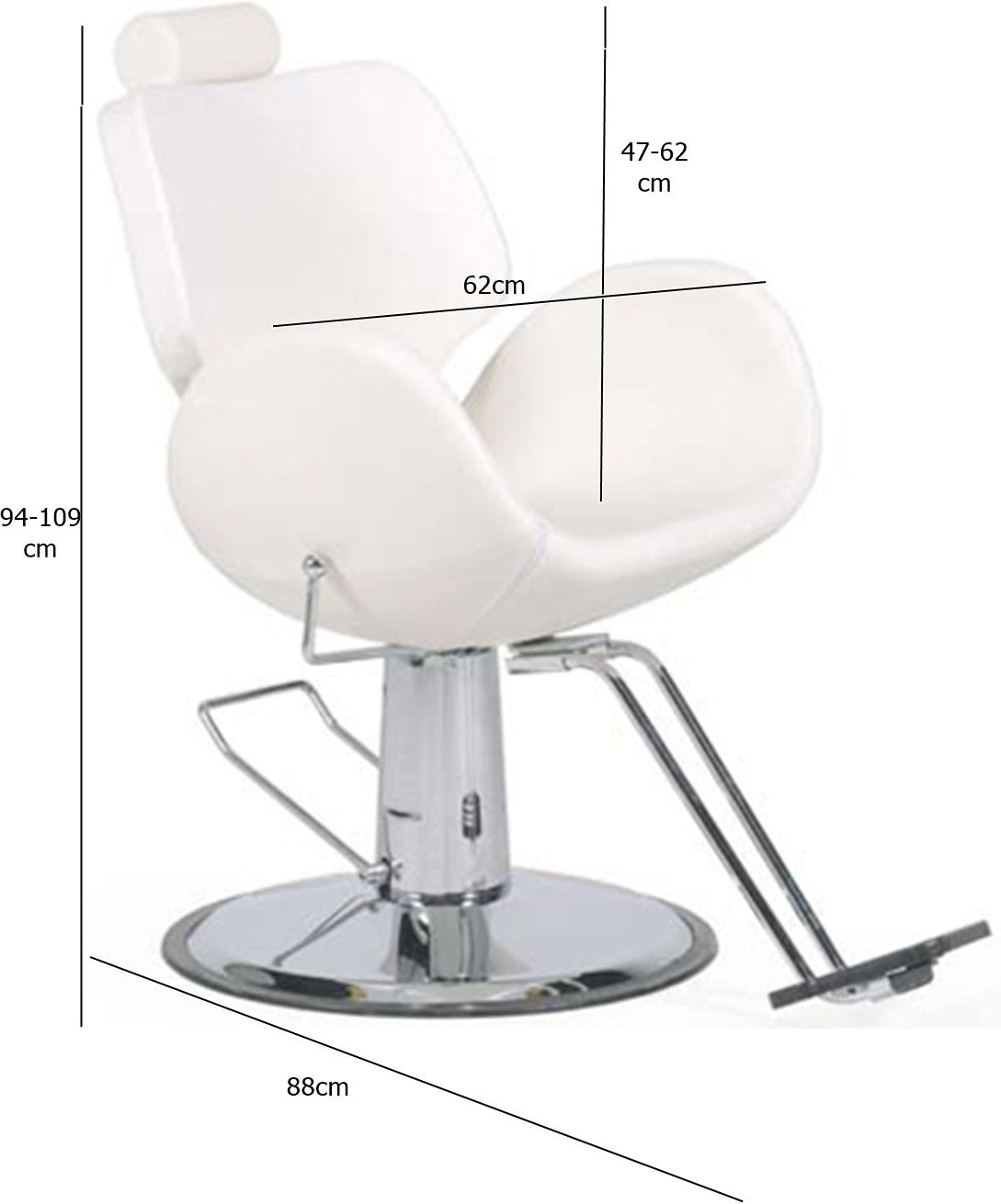 Sillon de maquillaje Coton Blanco