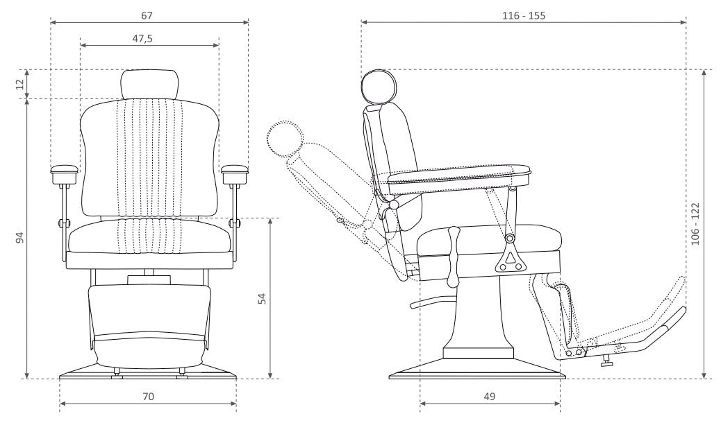 Sillón de Barbero Pegasus