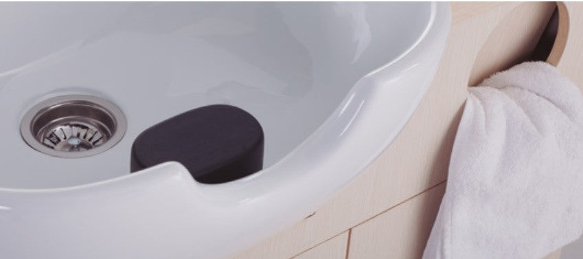 Tocador barbería con lavacabezas Triton Roble