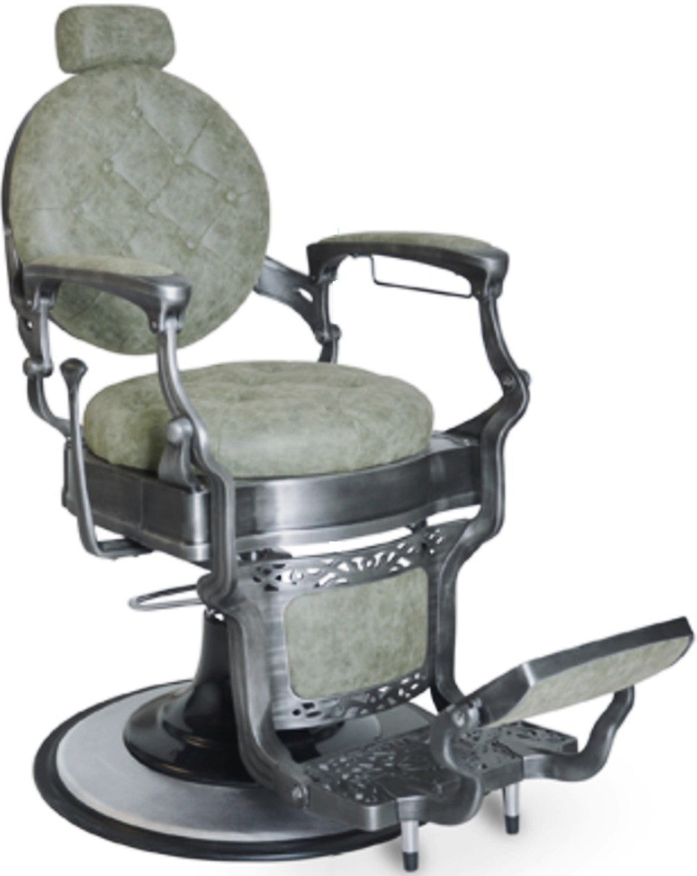 Sillón barbero Olimpo verde