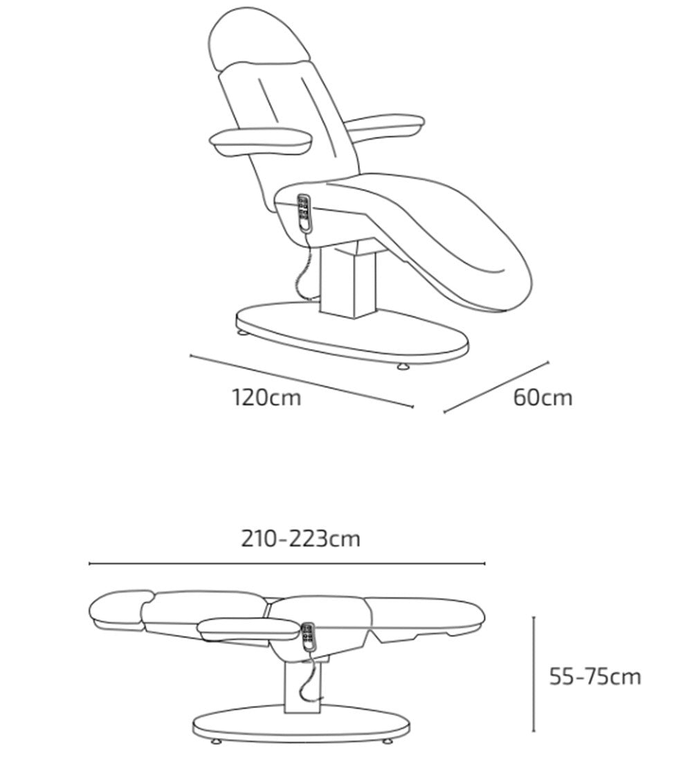 Camilla eléctrica Maya 3 motores
