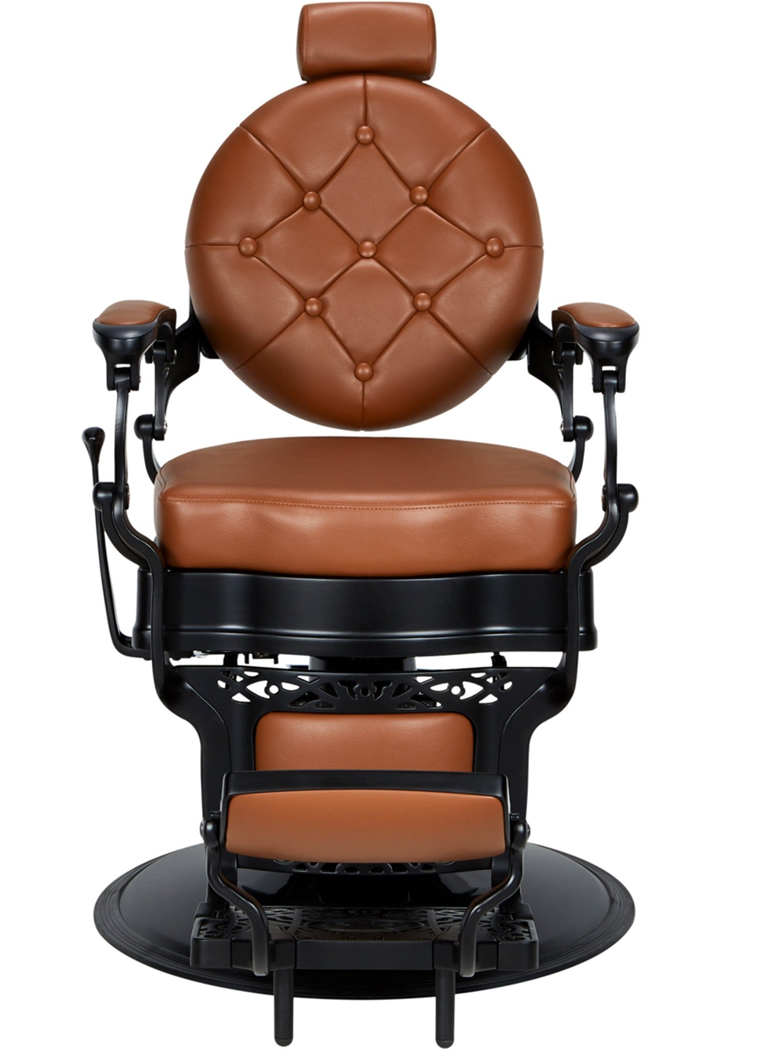 Sillón de barbería Check marron