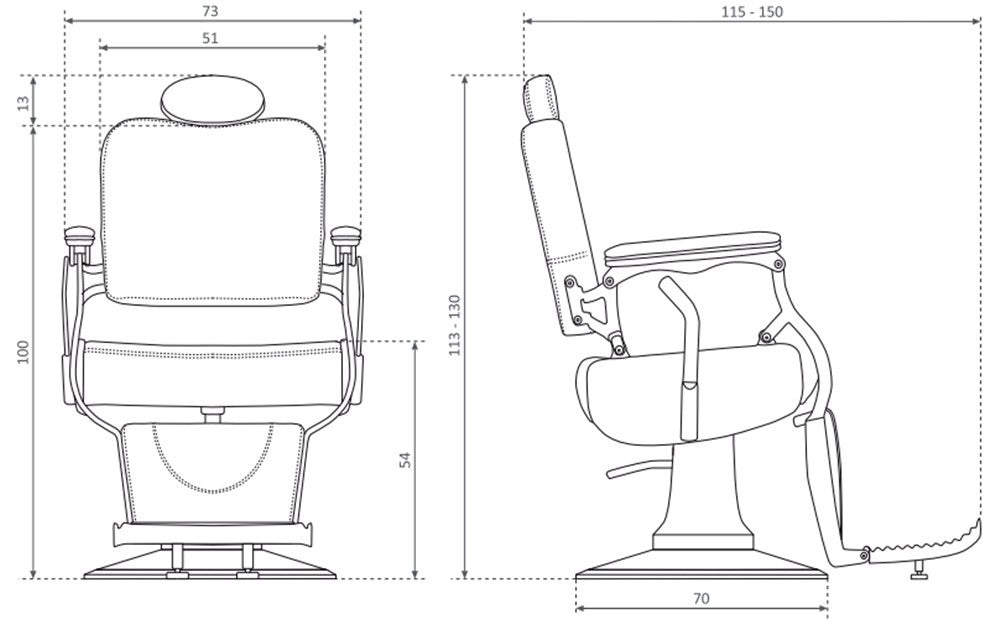 Sillón de barbería Atlante