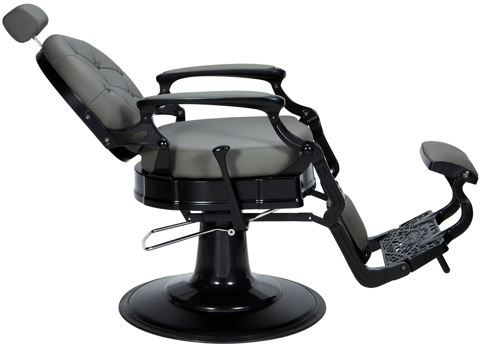 Sillón de barbería Check gris