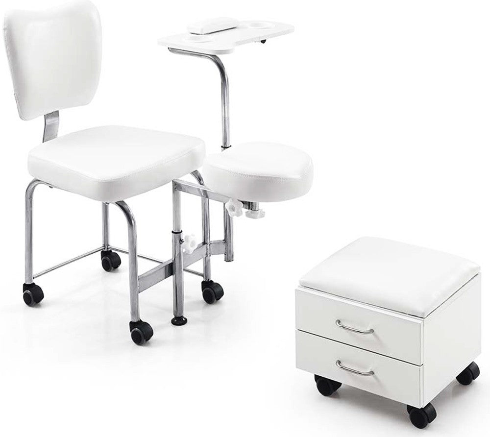 Taburete carrito para manicura y pedicura Tendy