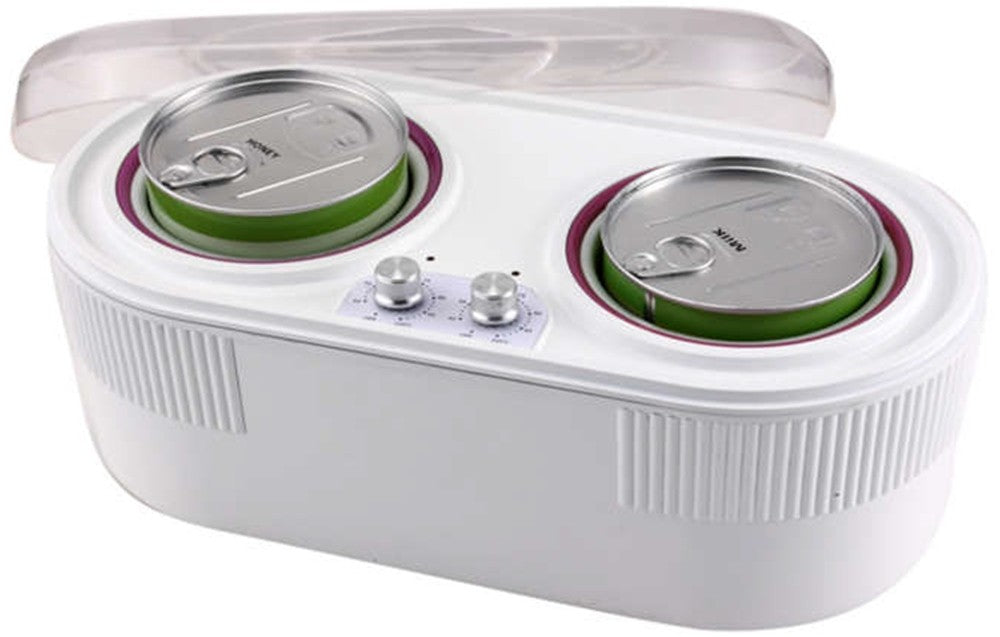 Calentador de cera en lata