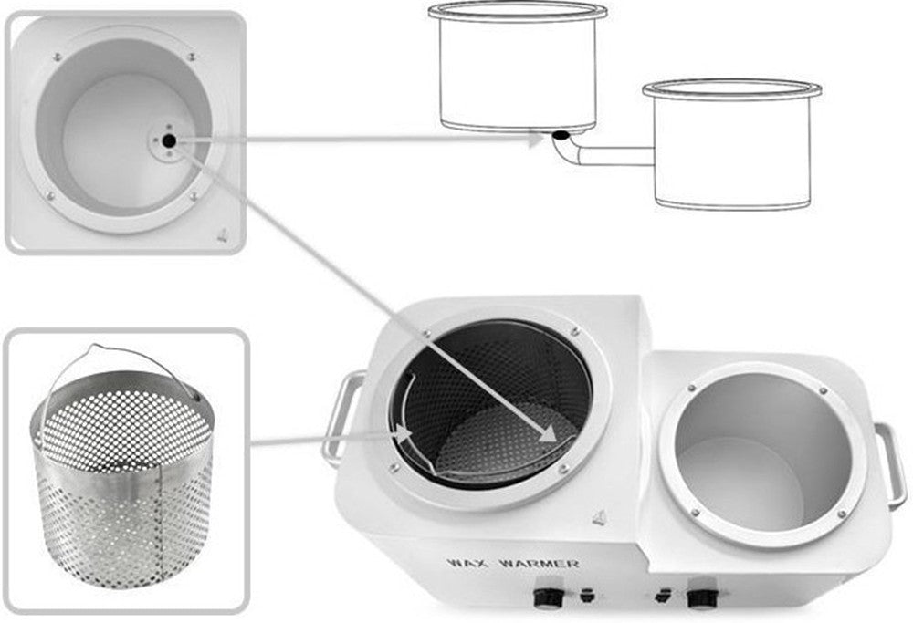 Fundidor calentador de cera depilatoria 5L