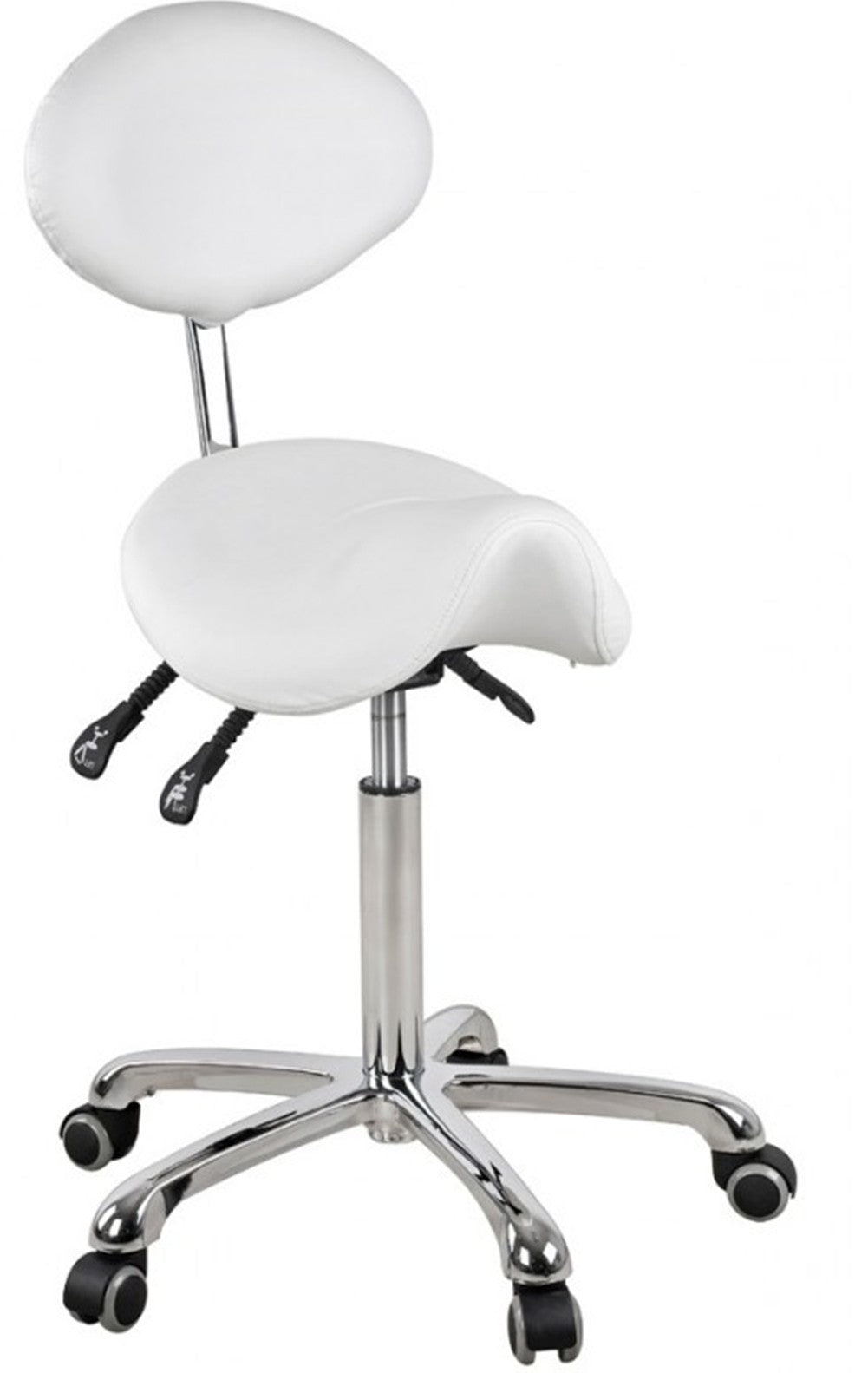 Taburete con respaldo estética multi/posición.