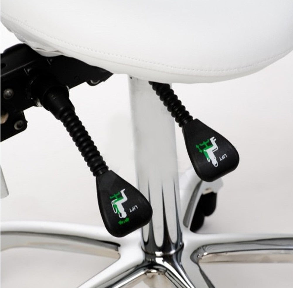 Taburete con respaldo estética multi/posición.