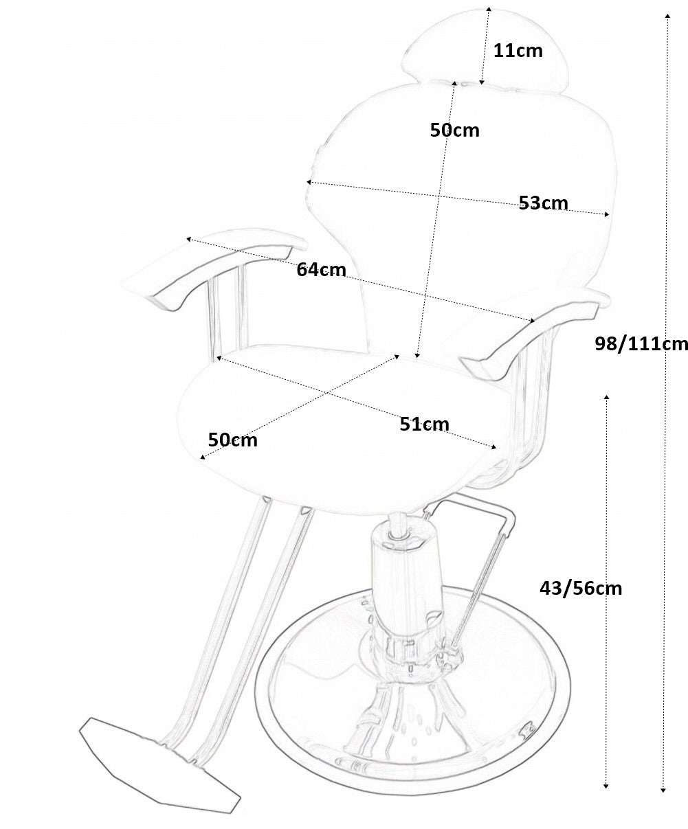 Sillón de maquillaje Blanco Oldin