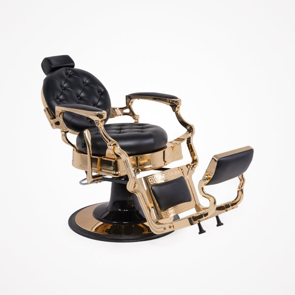 Sillón de barbería Olimpo Gold