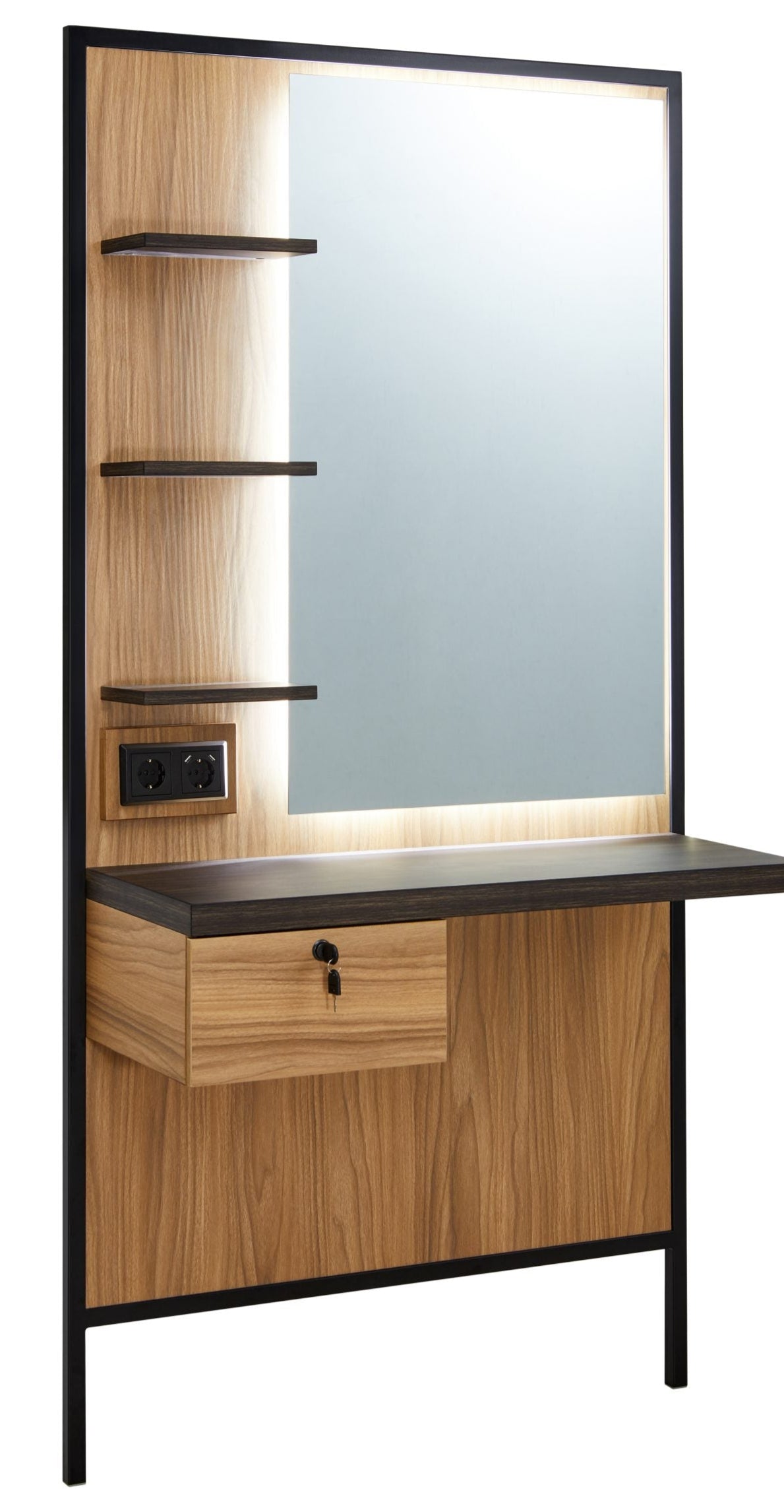 Tocador espejo retro barbería Logan