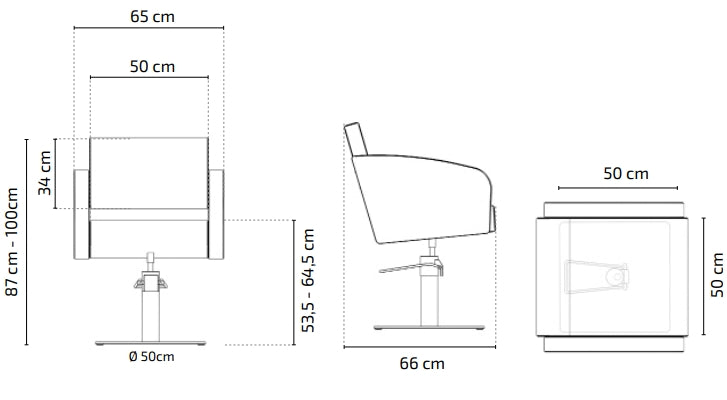Sillón tocador peluquería Loris