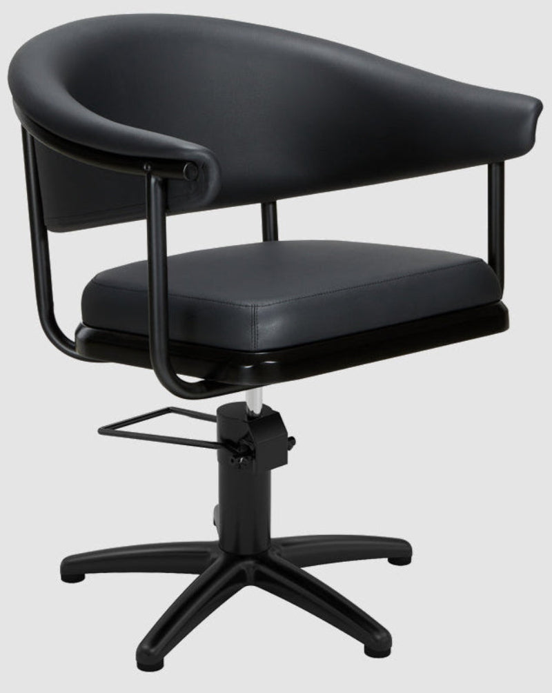 Silla tocador peluquería Lyra Negra