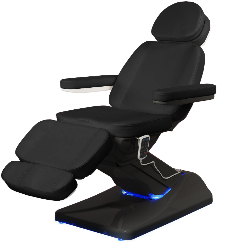 Camilla eléctrica Oasis 4 motores negra