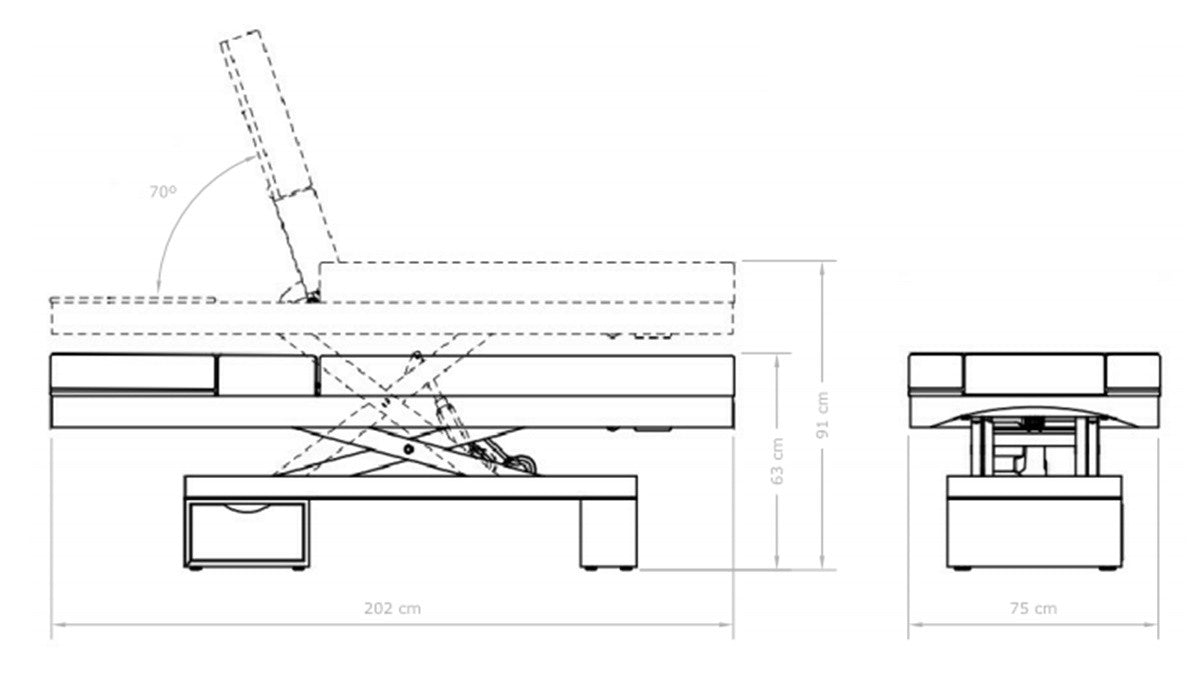 Camilla de masaje Limb 2 motores