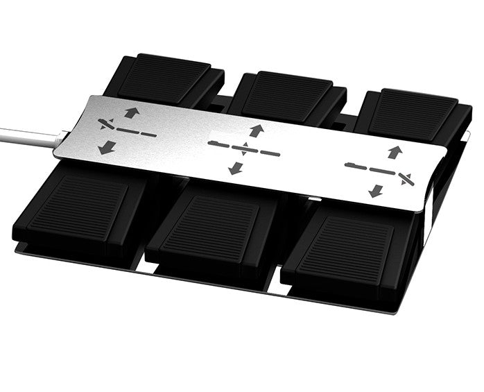 Pedal control camilla 3 motores