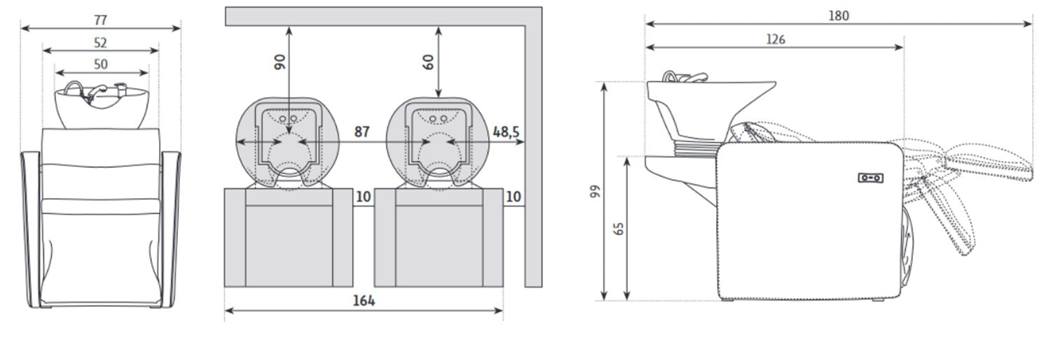 Lavacabezas Draco eléctrico