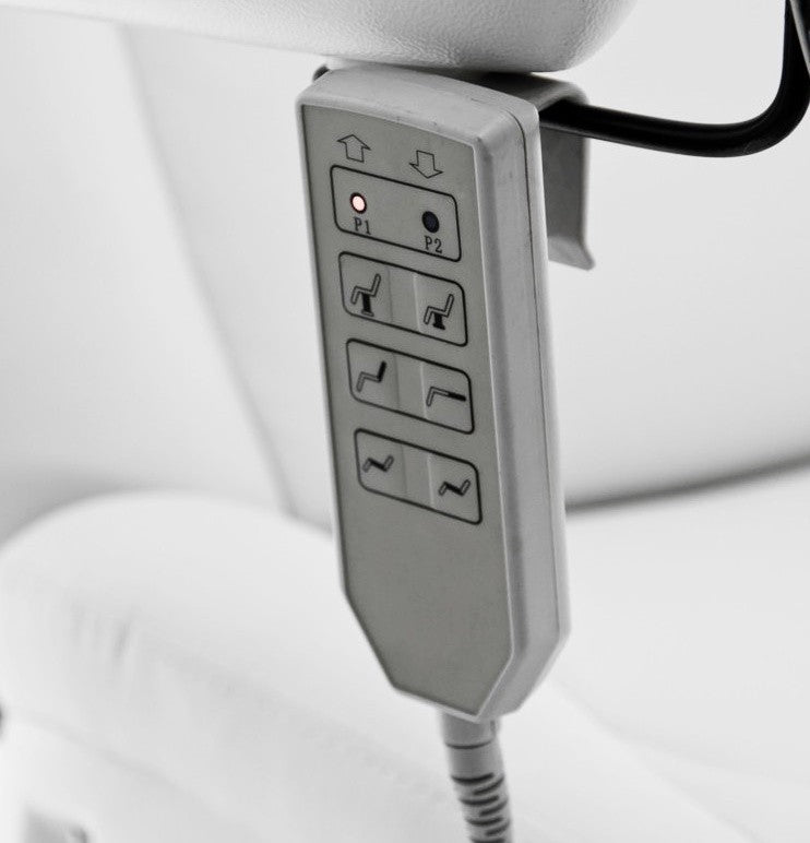 Sillón podologia eléctrico Sadira negro 3 motores