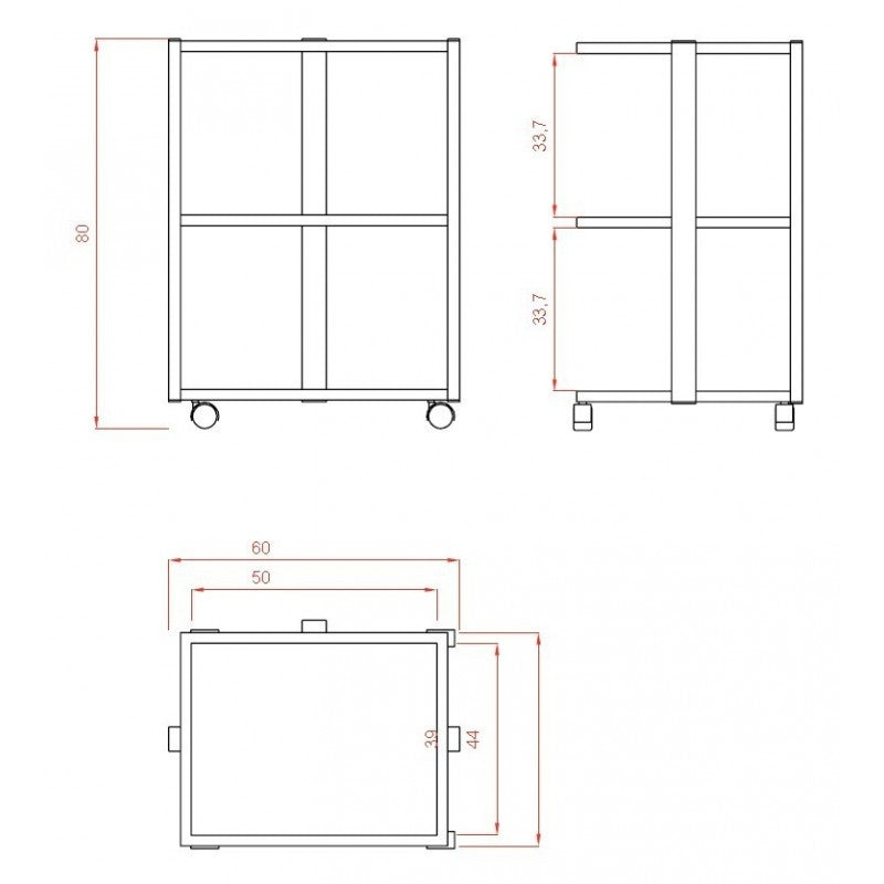 Carrito estética con cajon Facile+