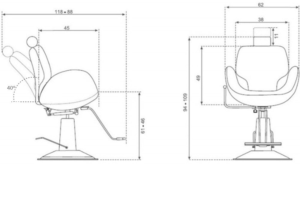 Sillon de maquillaje Coton Blanco