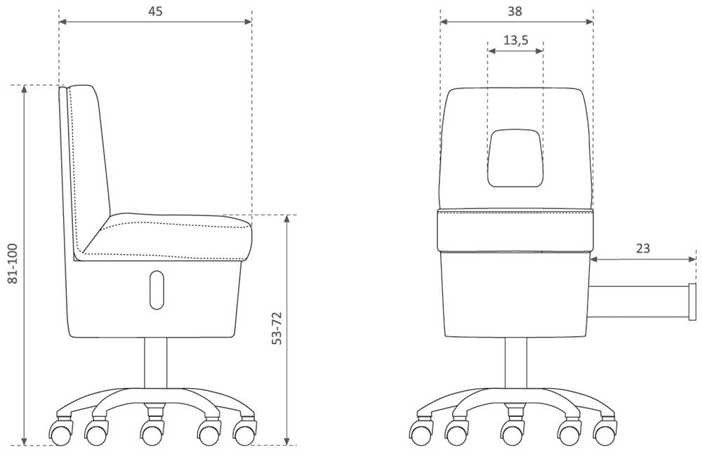 Taburete especial pedicura manicura