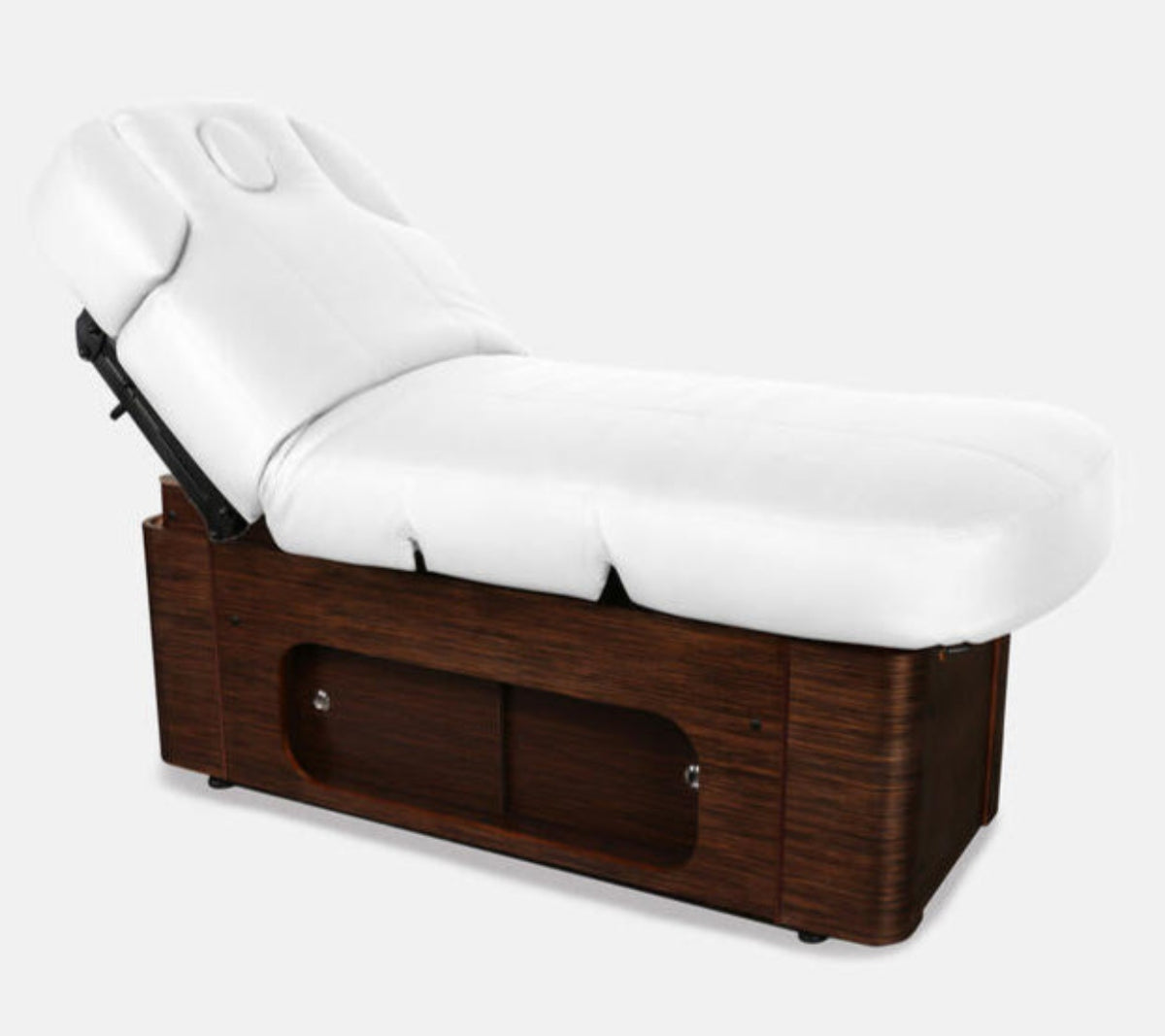 Camilla eléctrica de madera Keid 4 motores Wegue Blanca