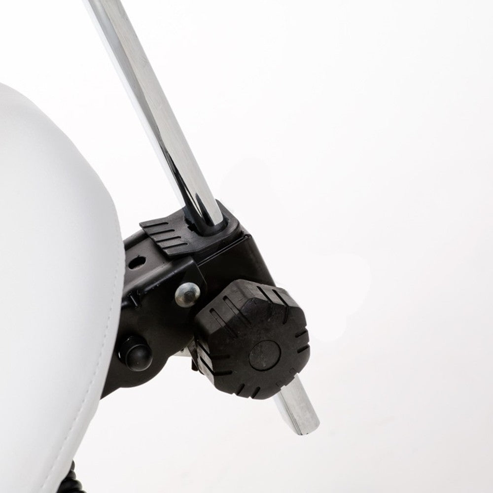 Taburete montura Noble con respaldo Marron